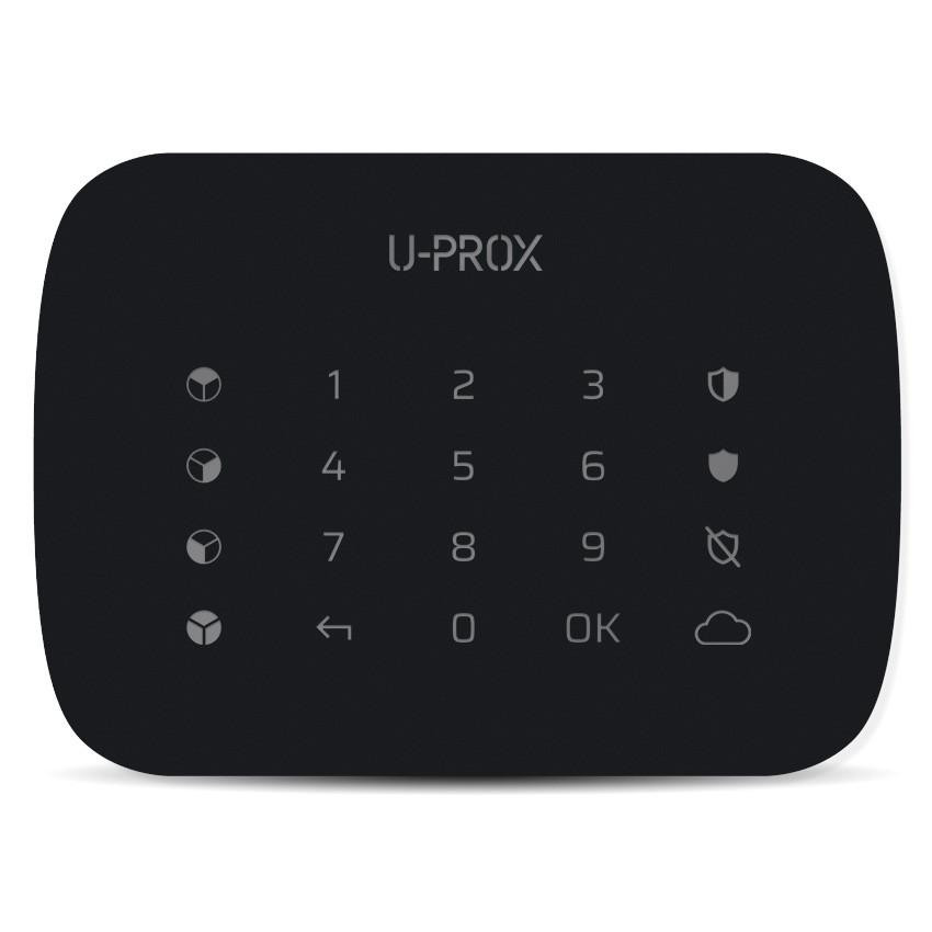 U-Prox Keypad G4 Чорна - Багатогрупна клавіатура з сенсорною поверхнею - зображення 1