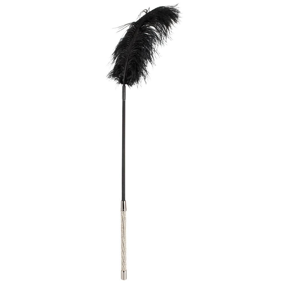 Orion Bad Kitty Feather Wand with Rhinestones, black (4024144246922) - зображення 1