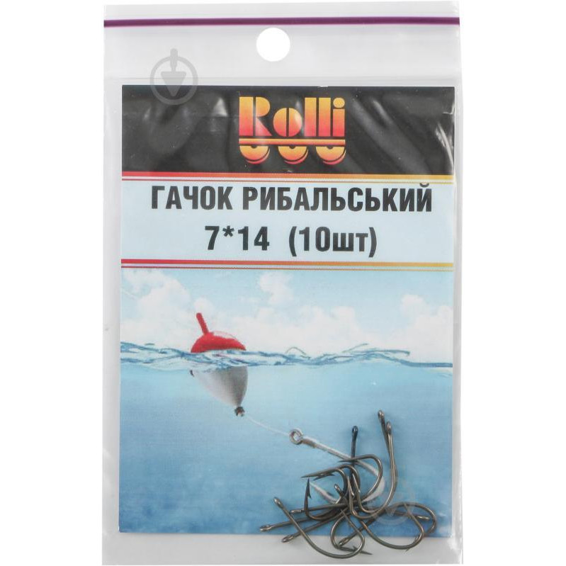 Rolli Fishing Hook 7x14mm (10pcs) - зображення 1