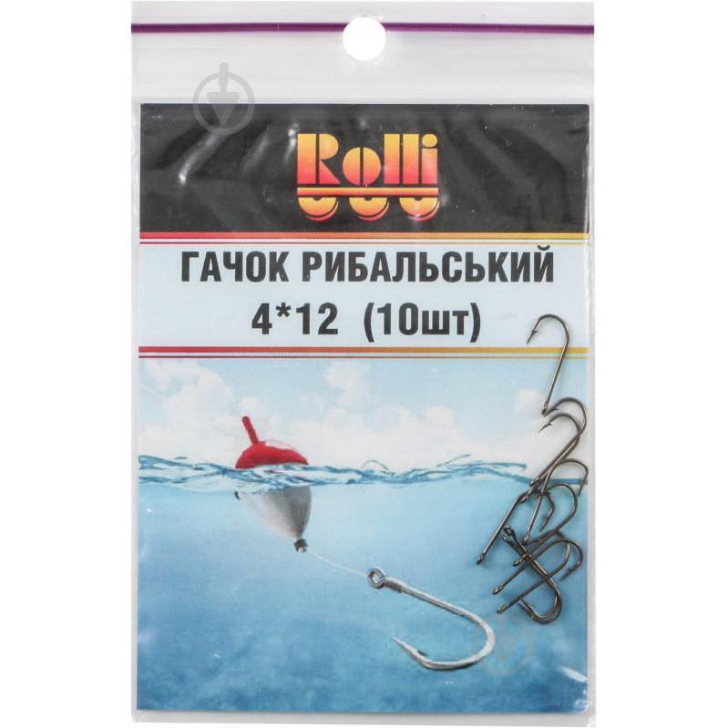 Rolli Fishing Hook 4x12mm (10pcs) - зображення 1
