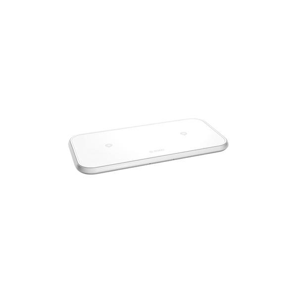 Zens Dual Aluminium Wireless Charger 10W White (ZEDC04W/00) - зображення 1