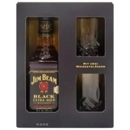 Jim Beam Бурбон  Black 0,7 л + 2 склянки (5060045590794)