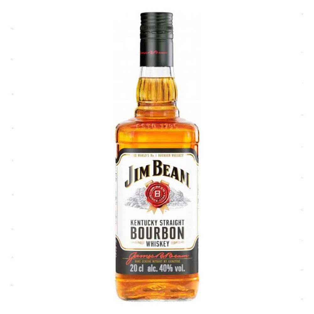 Jim Beam Віскі  White 4 роки витримки 0,2л 40% (5010278100796) - зображення 1