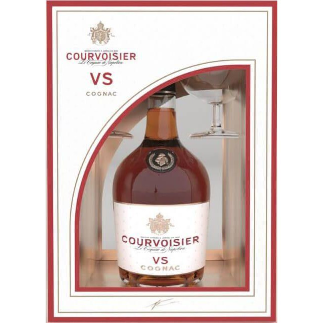 Courvoisier Коньяк VS, в подарунковій коробці з двома келихами, 0.7 л (5010496006276) - зображення 1