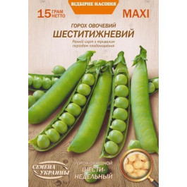 ТМ "Семена Украины" Насіння  Maxi Горох овочевий Шеститижневий, 15 г