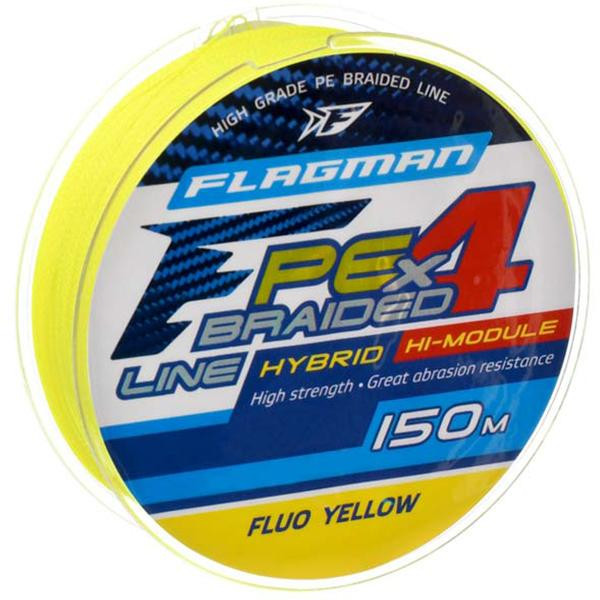 Flagman PE Hybrid F4 / Fluo Yellow / 0.26mm 135m 12.7kg - зображення 1