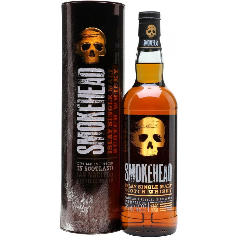 Smokehead Віскі  Single Malt Scotch Whisky, в тубусі, 43%, 0,7 л (29047) (5010852038699) - зображення 1