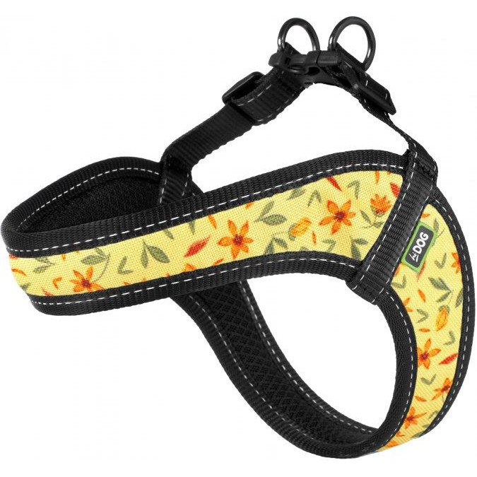 HiDog Шлея  Comfort охоплення грудної клітки 54-60 см XL Flowers yellow (2100102905017) - зображення 1