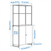 IKEA JOSTEIN(094.372.38) книжкова шафа з дверцятами, в/з/білий - зображення 2