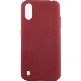 DENGOS Carbon для Samsung Galaxy A01 Red (DG-TPU-CRBN-55)
