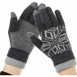 ArmorStandart Рукавиці для сенсорних екранів Touch Gloves Snowflake з орнаментом Light Grey (ARM5999