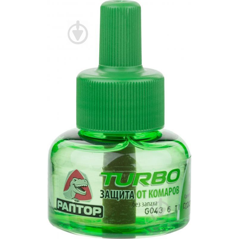 РАПТОР Жидкость от комаров Turbo 40 ночей, 35 мл (8008090602359) - зображення 1