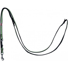 Pet Nova Поводок регулируемый  Adjust S 1.5x240 см Черный-зелёный (L-NEO-ADJUST-REFBLACK-S) (5903031443905)