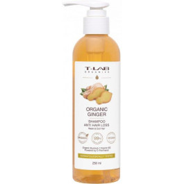 T-LAB Professional Шампунь Organics Organic Ginger Shampoo для ослабленого та тьмяного волосся 250 мл (5060466666054)