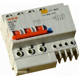ElectrO АД2-63 3+N 40А 30мА 4,5kA (45AD63340E30)