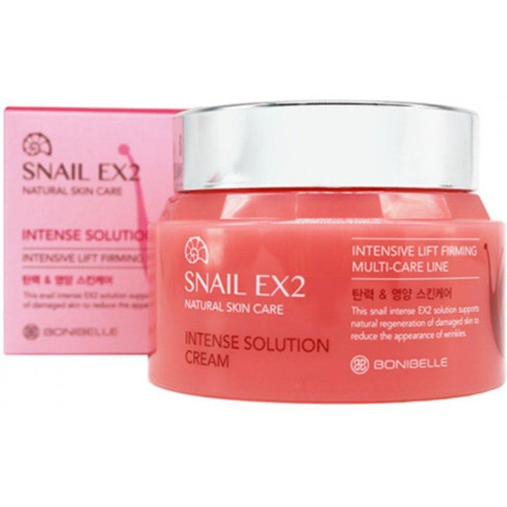 Bonibelle Крем для лица Муцин Улитки Snail EX2 Intense Solution Cream 80 мл (8809474498090) - зображення 1