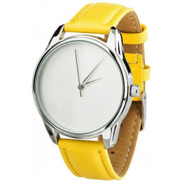 ZIZ Часы Минимализм (ремешок лимонно - желтый, серебро) + дополнительный ремешок (4600168)