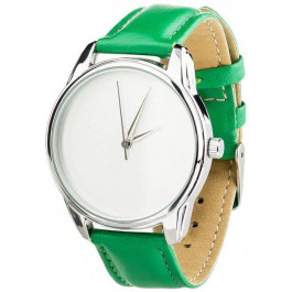 ZIZ Часы Минимализм (ремешок изумрудно - зеленый, серебро) + дополнительный ремешок (4600165)