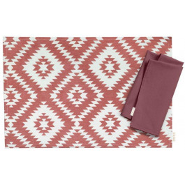   COSAS Салфетки  Uzor Bordo Cherry 30х30 см 2 шт, 30x42 см 2 шт (4822052071649)