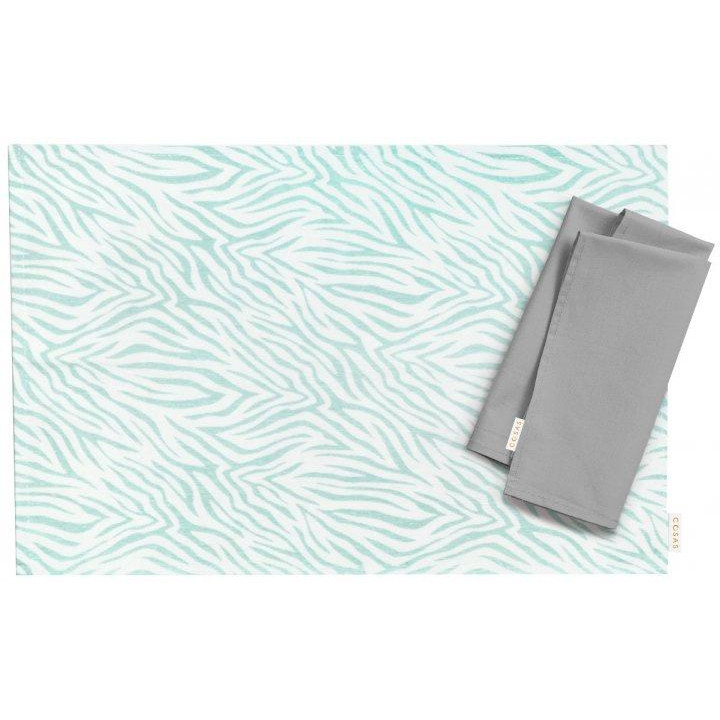 COSAS Салфетки  Shreds Mint Grey 30х30 см 2 шт, 30x42 см 2 шт (4822052071557) - зображення 1