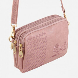 TRAUM Женская сумка кросс боди  розовая (7206-17)