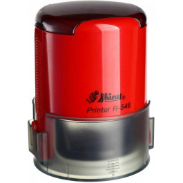 Shiny Оснастка для круглой печати d 46 мм  R-546 красный корпус с крышкой (4710850546233)