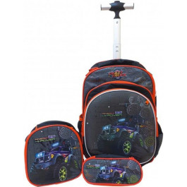 VGR Шкільний набір  Рюкзак з пеналом та сумкою ланчбокс 40 х 31 х 18 см 22 л Темно-синій (Я75095_18028T-