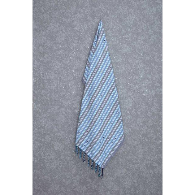 ARYA Рушник для сауни та пляжу Pompon  синій 90х180 см (2600000005272) - зображення 1