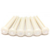 Graph Tech PP-1142-00 TUSQ Bridge Pins Martin Style 2mm White / Mother-Of-Pearl Dot (6 Pcs) - зображення 1