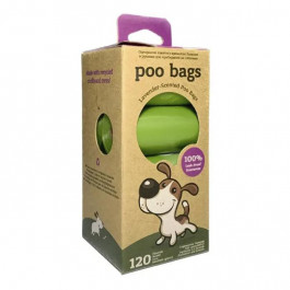 Poo Bags Dog Waste Bag Lavander Пакети для собачих фекалій з ароматом лаванди 8 шт по 15 пакетів (20220300)