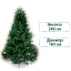 Смерека Новорічна штучна сосна лита  пласт Canadian 260 см Зелена Pine Canadian - 260 - зображення 1