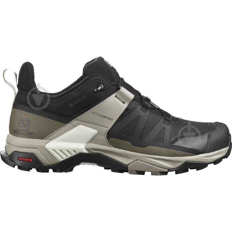 Salomon Чоловічі кросівки для трекінгу з Gore-Tex  X Ultra 4 Gtx L41288100 45.5 (11US) 29 см Чорні (19312852 - зображення 1