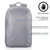 XD Design Bobby Soft anti-theft backpack / grey (P705.792) - зображення 8