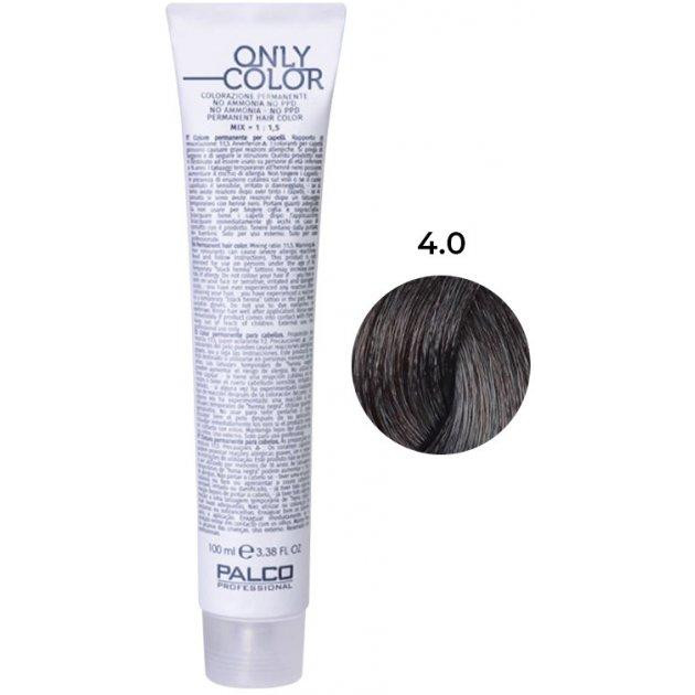 Palco Professional Крем-фарба для волосся  Only Color безаміачна 4.0 середньо-коричневий 100 мл (8032568179074) - зображення 1