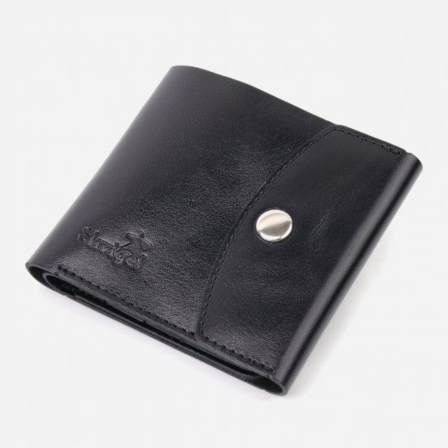 SHVIGEL Шкіряне портмоне  leather-16617 Чорне - зображення 1