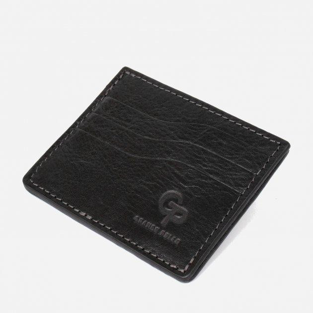 Grande Pelle Картхолдер шкіряний  leather-11500 Чорний - зображення 1