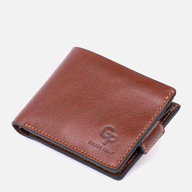Grande Pelle Мужское портмоне кожаное  leather-11322 Коричневое - зображення 1