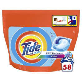 Tide Капсули для прання  Pods All-in-1 Color Свіжість від Lenor 58шт (8001841640204)