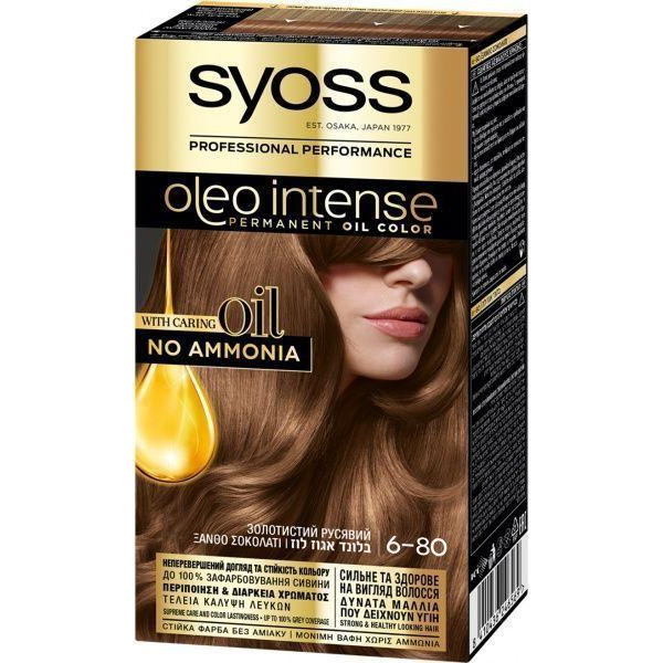Syoss Oleo Intense 115 ml Краска для волос без аммиака 6-80 Золотистый русый (4015100199710) - зображення 1