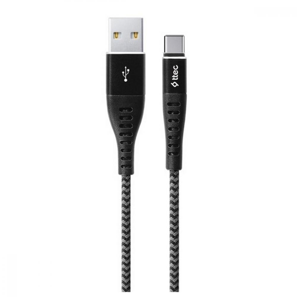 TTEC 2DKX02 ExtremeCable USB Type-C 1.5m Black (2DKX02CS) - зображення 1