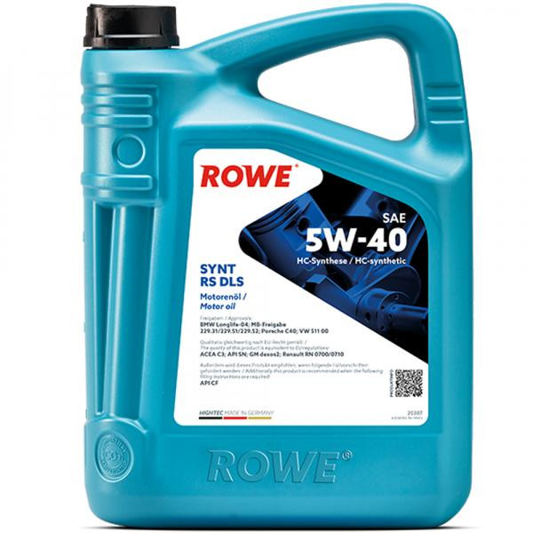 ROWE HIGHTEC SYNT RS DLS 5W-40 5л - зображення 1