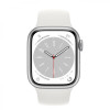 Apple Watch Series 8 GPS + Cellular 45mm Silver Aluminum Case with White S. Band (MP4J3) - зображення 1