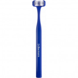Dr. Barman's Зубна щітка  Superbrush Compact Тристороння М'яка Синя (7032572876328-dark-blue)