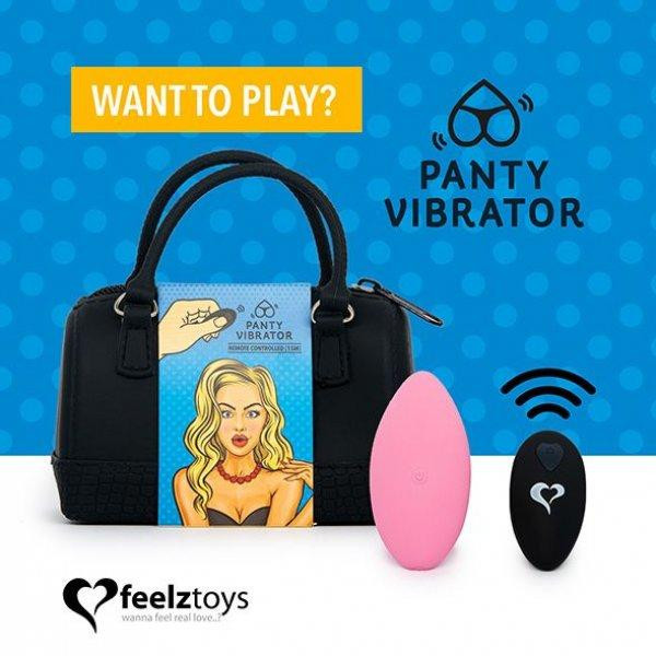Feelztoys Panty Vibrator Pink (SO3849) 8717903274576 - зображення 1