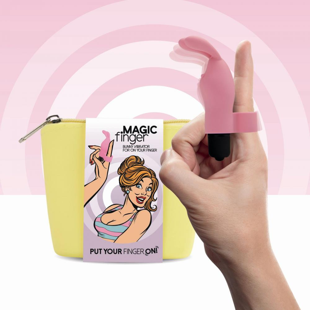 Feelztoys Magic Finger Vibrator Pink (SO4434) - зображення 1