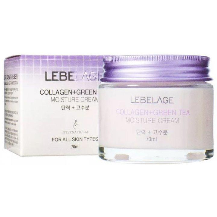 Lebelage Крем для обличчя  Collagen+Green Tea Moisture Cream з колагеном та зеленим чаєм 70 мл (8809317111773 - зображення 1