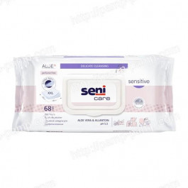 Seni Вологі серветки для догляду за шкірою  Care Sensitive 68 шт (5900516422448)