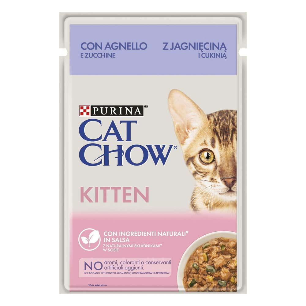 Cat Chow Kitten з ягням та цукіні в желе 85г (8445290426536) - зображення 1