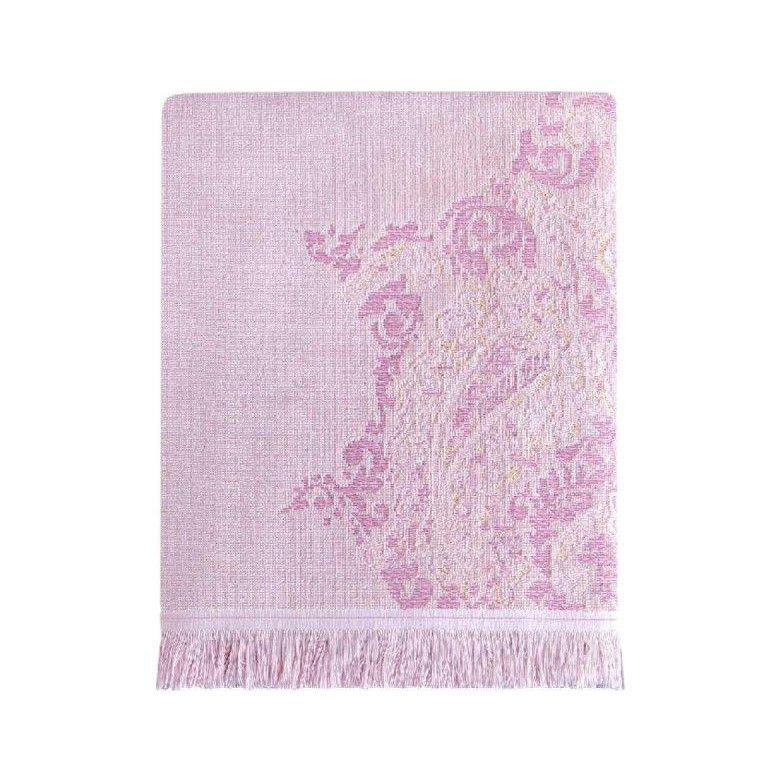 ARYA Махровое полотенце Angel Жаккард Бархат Розовое 70X140 (8680943091154) - зображення 1