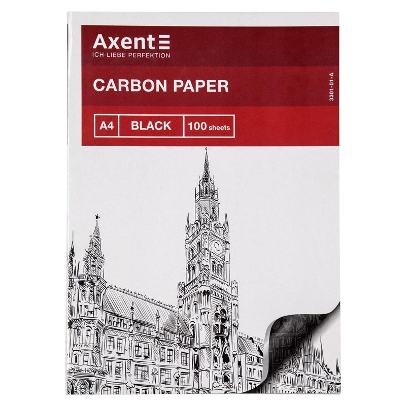 Axent Папір копіювальний  A4 100 аркушів, чорний (3301-01-A) - зображення 1